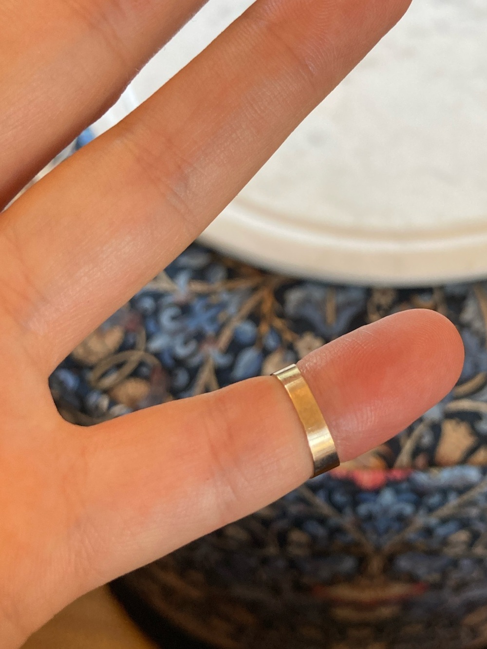 Antique Victorian Starburst Diamond Wide Band Ring, Tiny Size - Picture 13 of 17